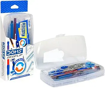 DOMS GEOFLIP MATHEMATICAL DRAWING INSTRUMENT BOX ART NO.8372